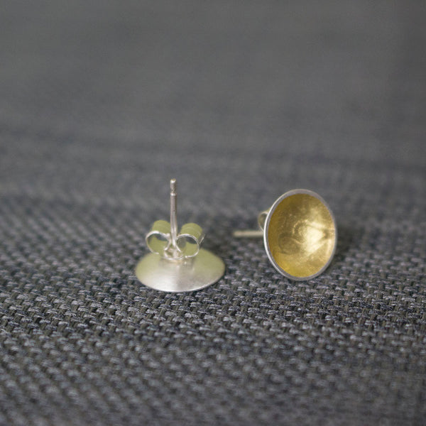 silver gold keum boo oak earring at Joanne Tinley Jewellery