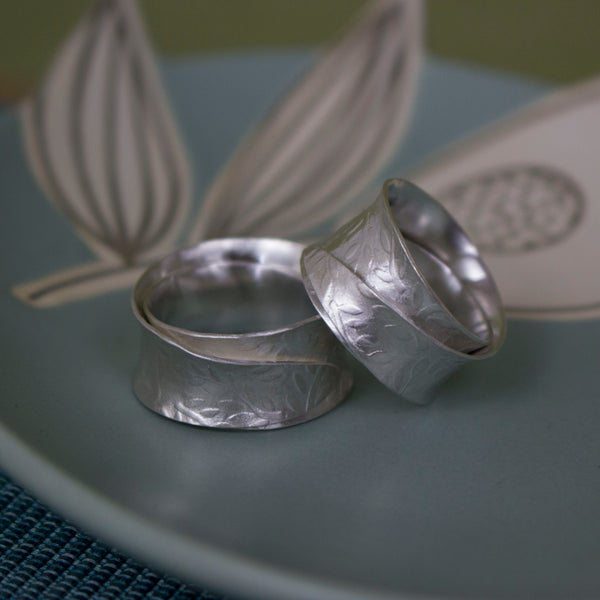 sterling silver wide wrapped ring | Joanne Tinley Jewellery