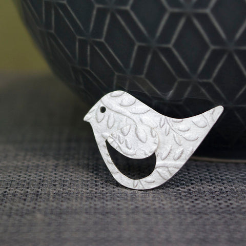 sterling silver bird pin at Joanne Tinley Jewellery