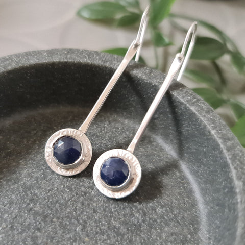 Sapphire Elegance Drop Earrings
