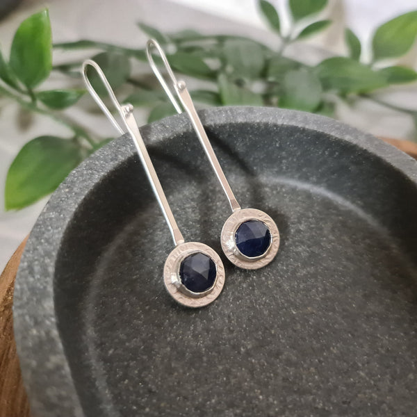 Sapphire Elegance Drop Earrings
