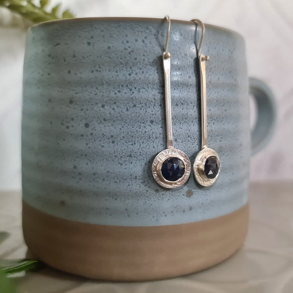 Sapphire Elegance Drop Earrings