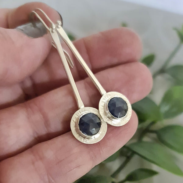 Sapphire Elegance Drop Earrings