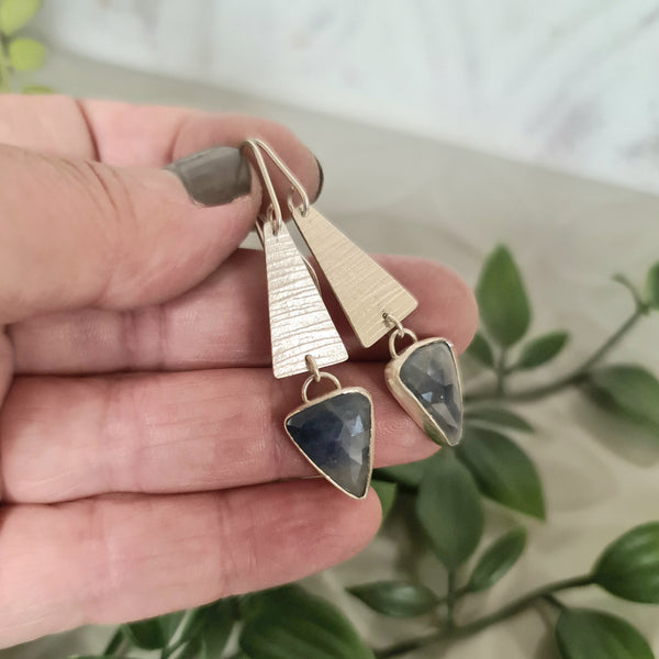 Let's Go Sailing Sapphire Drop Earrings