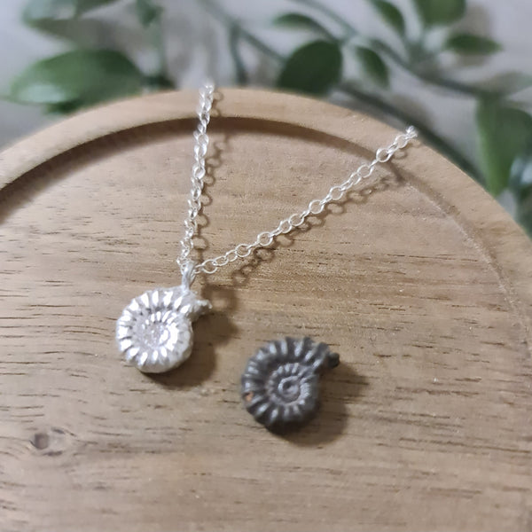Dorset Ammonite Pendant - two sizes available