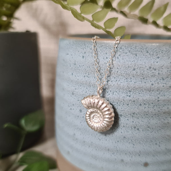 Dorset Ammonite Pendant - two sizes available