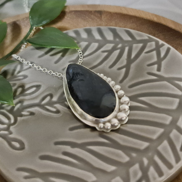 Blue Velvet Teardrop Pendant