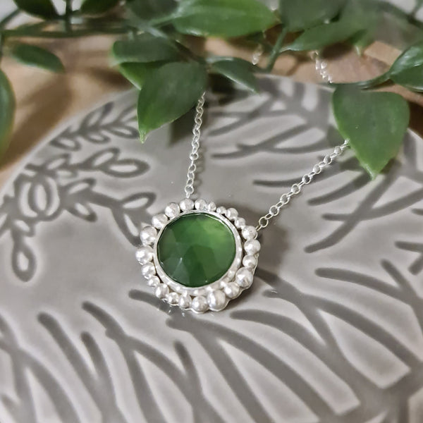 Woodland Green Halo Pendant