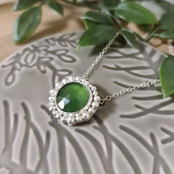 Woodland Green Halo Pendant