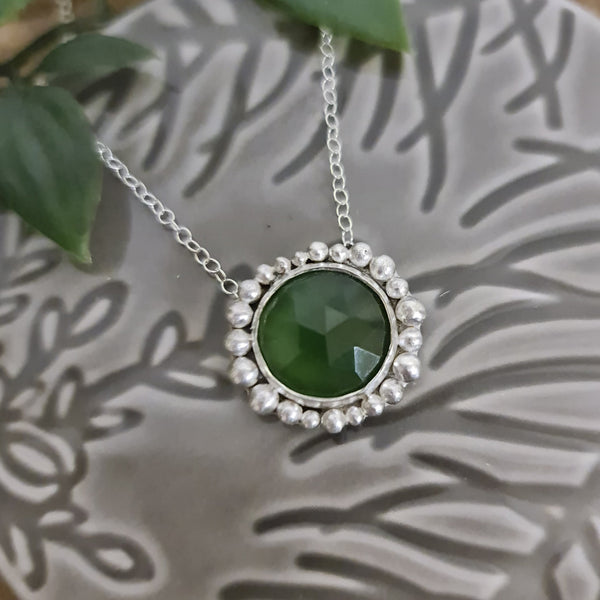 Woodland Green Halo Pendant