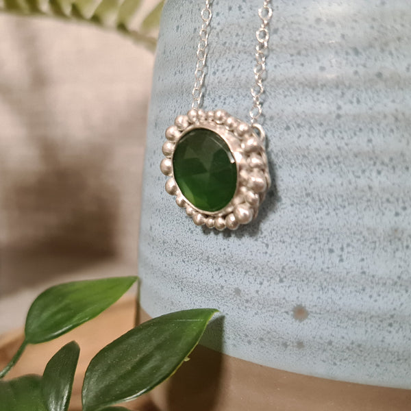 Woodland Green Halo Pendant