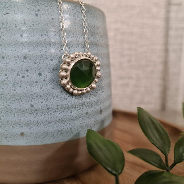 Woodland Green Halo Pendant