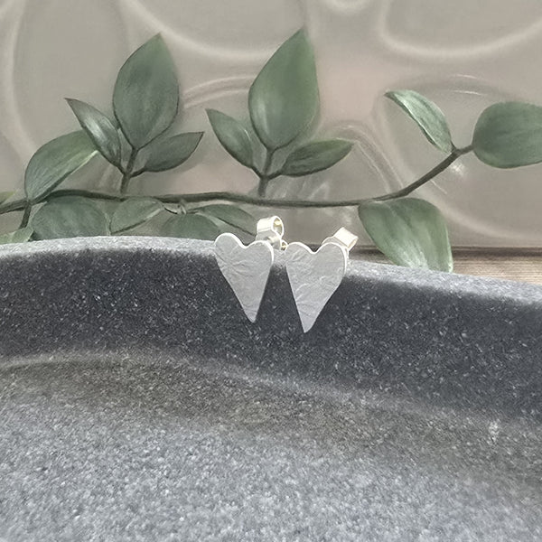 Floral Heart stud earrings