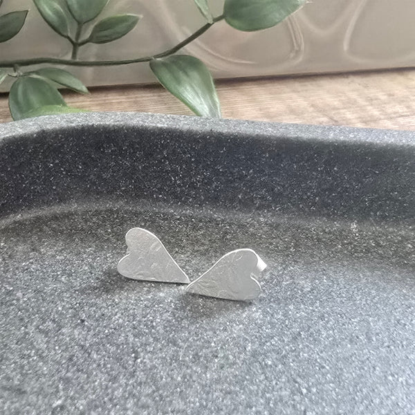 Floral Heart stud earrings