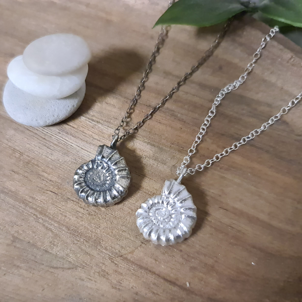 Dorset Ammonite Pendant - two sizes available
