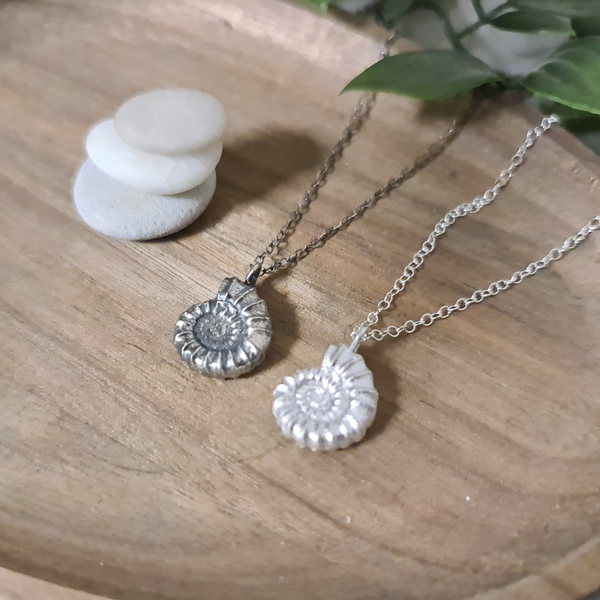 Dorset Ammonite Pendant - two sizes available
