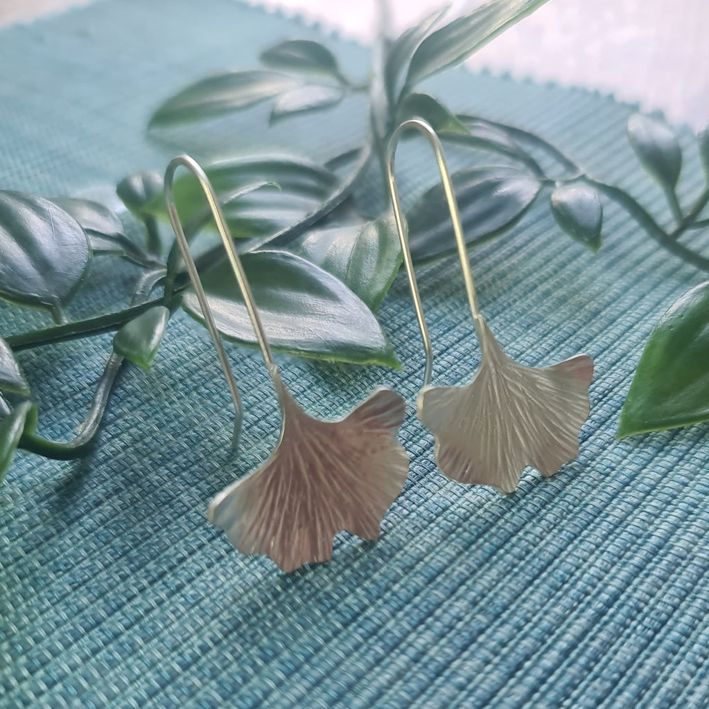Ginkgo Leaf earrings