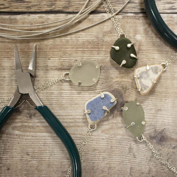 NEW Sea Glass and Ceramic Pendant Workshop - Friday 3rd May 2024