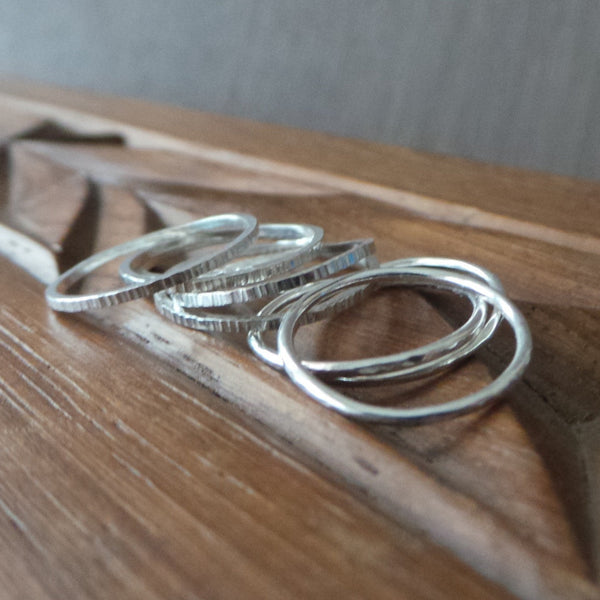 Silver Stacking Rings Workshop - morning of Saturday 16th January 2027