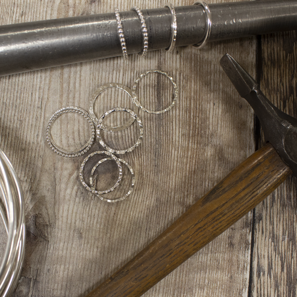 Silver Stacking Rings Workshop - morning of Saturday 16th January 2027