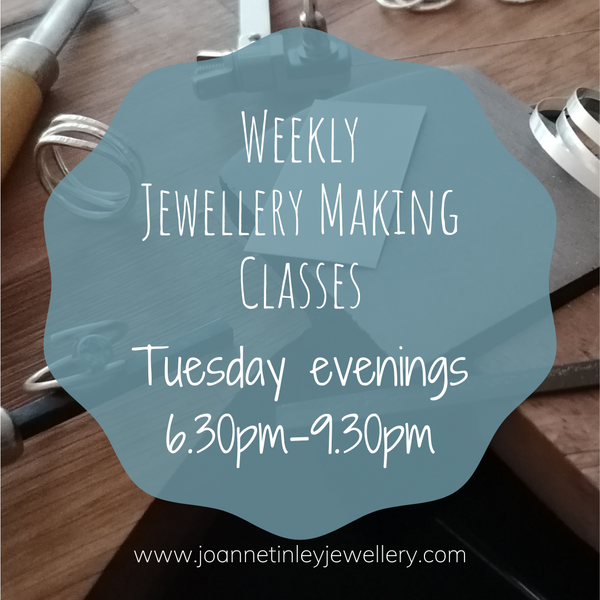 10 week jewellery evening class - Tuesday evenings starting 24th September 2024