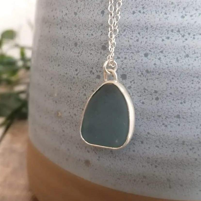 sea glass and sterling silver pendant workshop | Joanne Tinley Jewellery | Jewellery Classes Hampshire