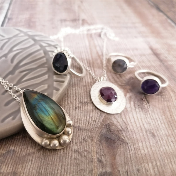 Stone Set Pendant and Rings Workshop - Friday 19th January 2024