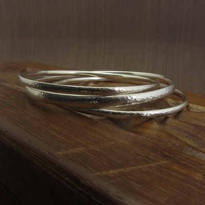 silver bangles class in Hampshire with Joanne Tinley Jewellery