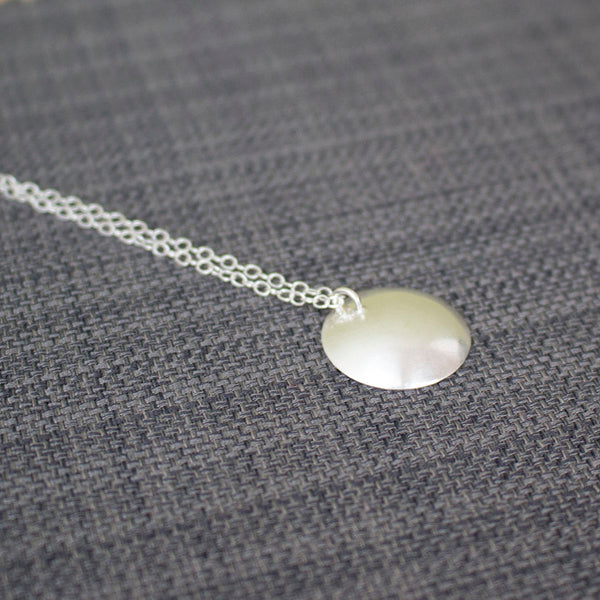 silver gold keum boo leaf pendant at Joanne Tinley Jewellery
