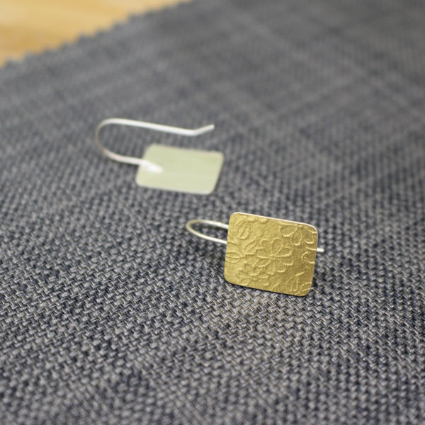 24k & silver drop earrings from Joanne Tinley Jewellery