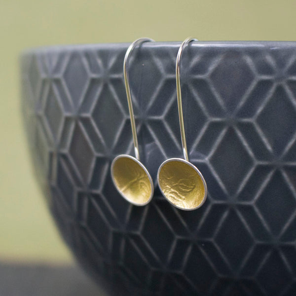 Golden Vines Cup Drop Earrings - Wholesale