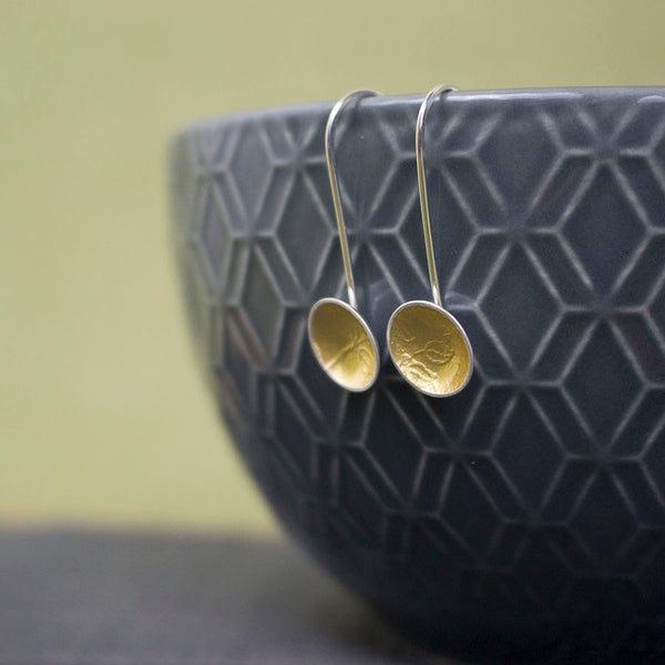 Golden Vines Cup Drop Earrings - Wholesale