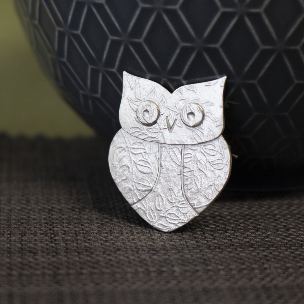 wise owl brooch | Joanne Tinley Jewellery