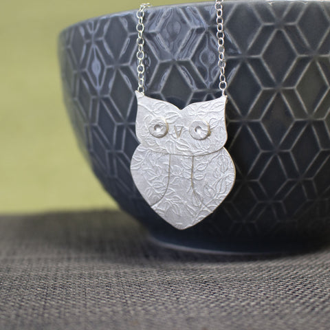 wise owl pendant | Joanne Tinley Jewellery