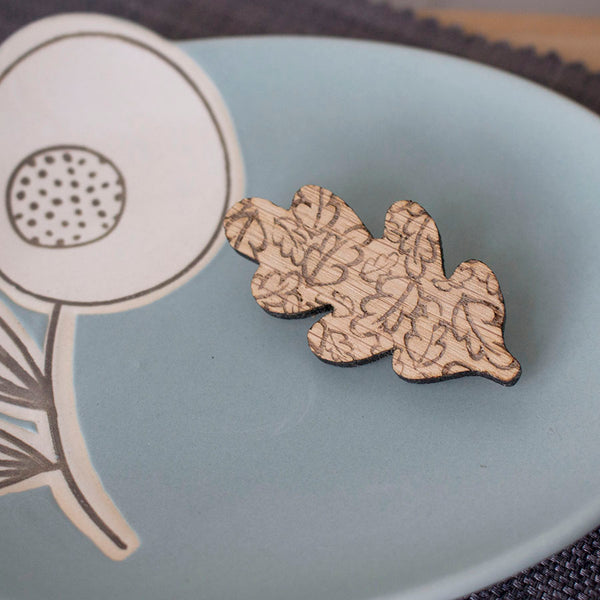 oak leaf brooch by Joanne Tinley Jewellery