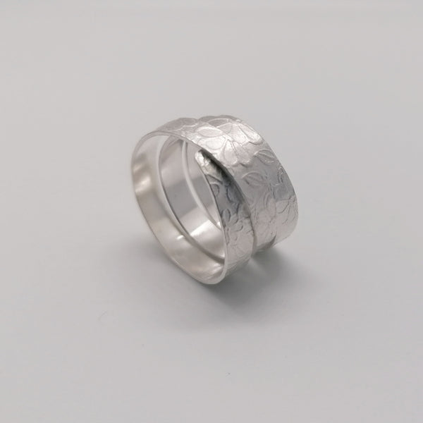 sterling silver wide wrapped ring | Joanne Tinley Jewellery