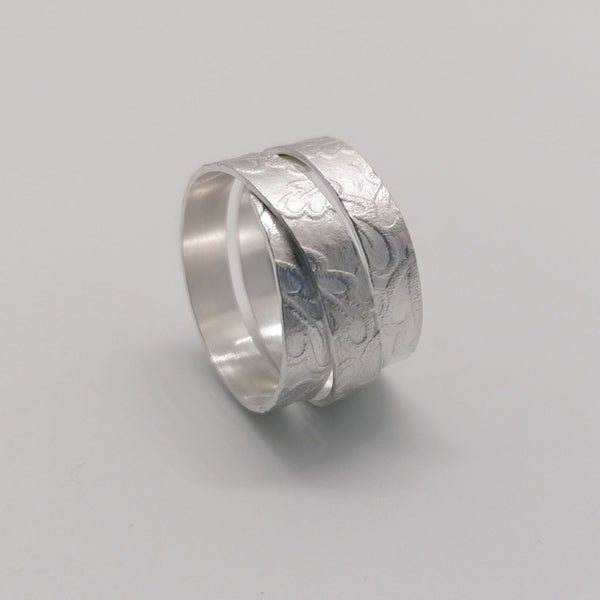 sterling silver wide wrapped ring | Joanne Tinley Jewellery