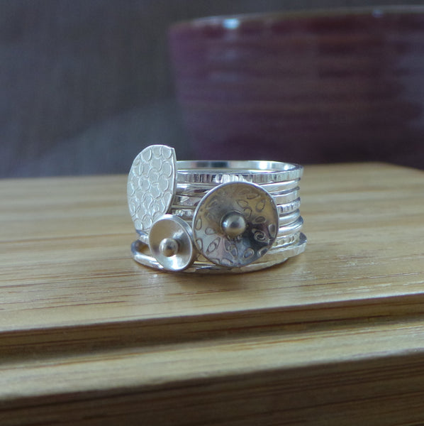 learn how to make stacking rings at the Jewellery Summer School with Joanne Tinley Jewellery