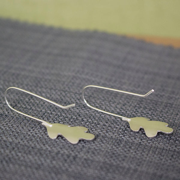 silver oak earrings from Joanne Tinley Jewellery