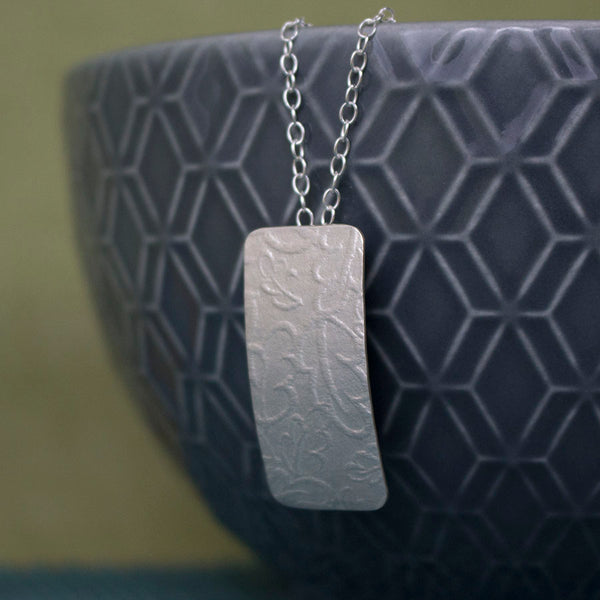 sterling silver oak pendant at Joanne Tinley Jewellery