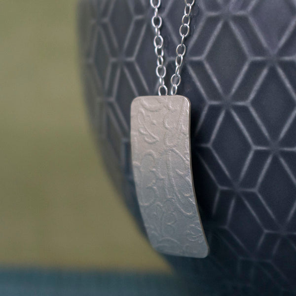 sterling silver oak pendant at Joanne Tinley Jewellery