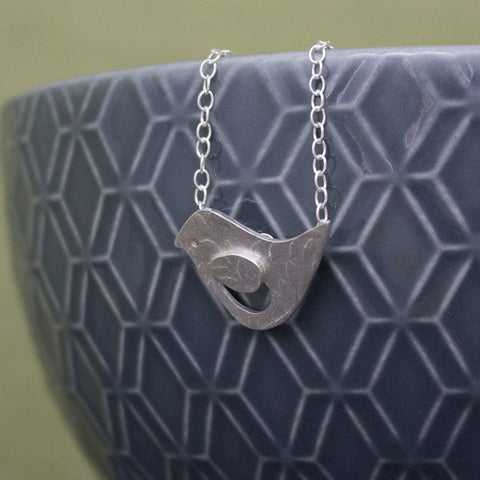 silver songbird lovebird bird necklace from Joanne Tinley Jewellery