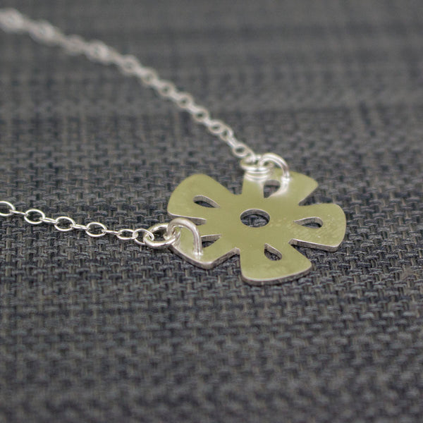 silver daisy flower necklace from Joanne Tinley Jewellery