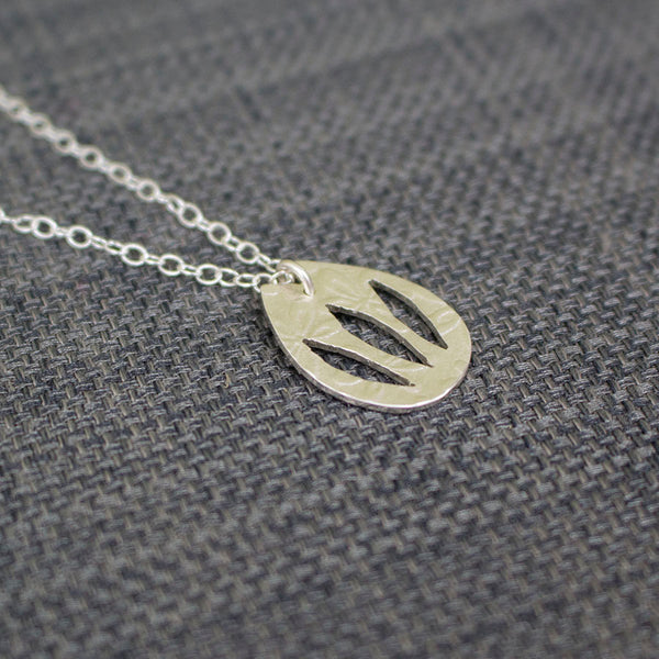 silver tulip flower pendant necklace from Joanne Tinley Jewellery