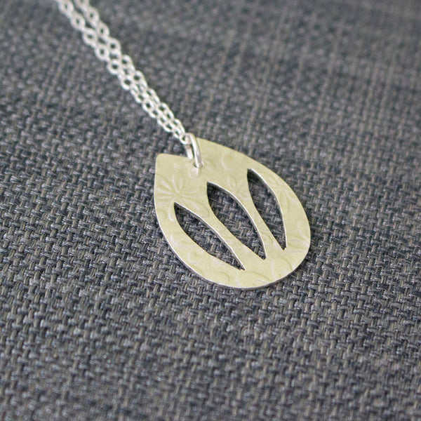 Sterling Silver tulip pendant at Joanne Tinley Jewellery